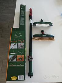 Spazzolone telescopico con attacco per acqua