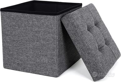 Pouf Contenitore da 38 cm Cassapanca Pieghevole
