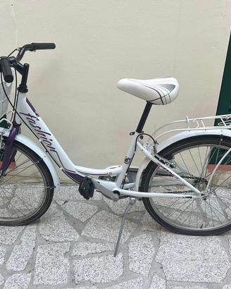 Bici da città / City Bike Donna bianca e viola