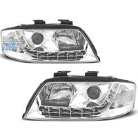 FARI PER AUDI A6 4B 01-04 LUCE DIURNA A LED FONDO 