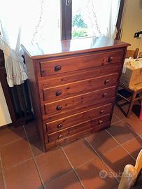 Mobile giroletto legno con materasso