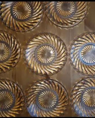 PIATTI 8 BACCARAT CRISTALLO BAMBOU 