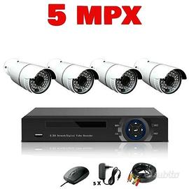 Videosorveglianza professionale 5 Mpx 48 led
