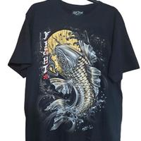 T-shirt  3d Carpa Koi dorata