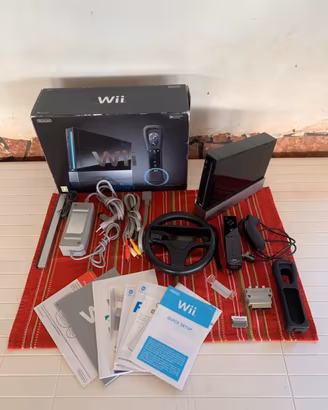 Nintendo Wii Nera Completa Boxata RVL-001