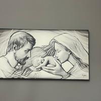 QUADRO CAPO LETTO SACRA FAMIGLIA