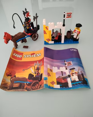 Set lego castle/pirati 1723 completo con figure e 