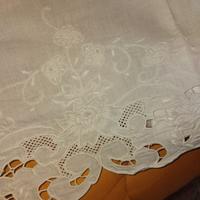 2 asciugamano lino e cotone, da corredo