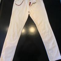 Jeans Gucci originali in tessuto bianco