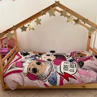Letto a casetta - capanna per bambini
