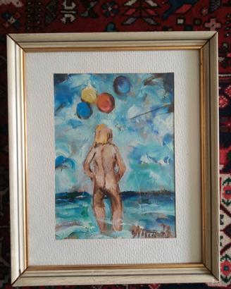 Quadro pittore Giacomo Vittone cm. 28x33