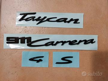 Scritte PORSCHE 992 911 Carrera Taycan 4 S