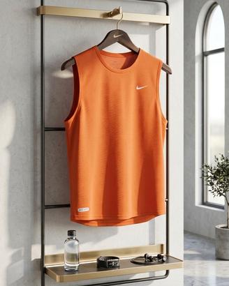 Canotta Nike Dri-Fit arancione uomo M