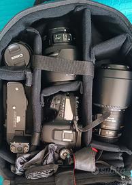 Canon EOS 7D Mark II+3 Obiettivi+Grip+Accessori