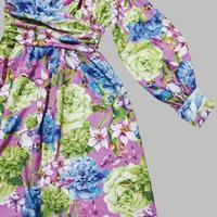 vestito a fiori lungo 