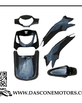 KIT CARENE HONDA SH 125 / 150 6 PZ. NERO 2001 2004