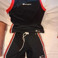 set 2 pezzi completo basket Champion taglia. L