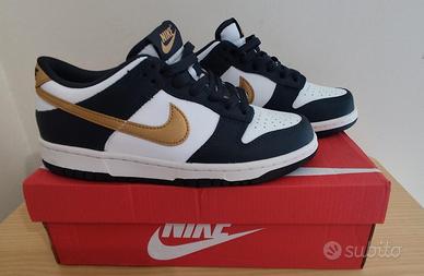 Nike Dunk Low GS "Metallic Gold" - Taglia 38.5 - 