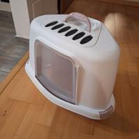 2 Lettiere Chiuse Angolari Salvaspazio per gatti