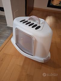 2 Lettiere Chiuse Angolari Salvaspazio per gatti