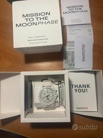 Swatch x Omega moonphase mission to the moon white
