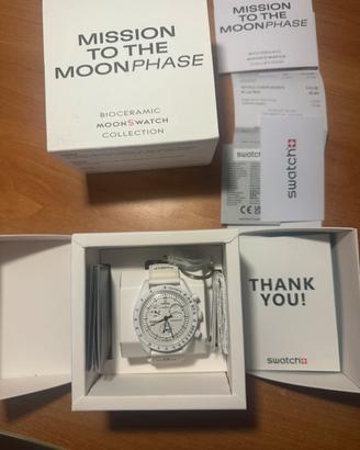 Swatch x Omega moonphase mission to the moon white