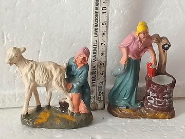 Pastori presepe vintage gesso 