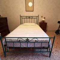 letto piazza e mezzo in ferro