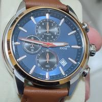 orologio cronografo uomo blu 