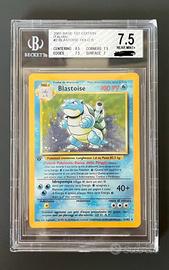 Blastoise set base prima edizione bgs 7.5