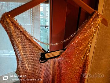 Vestito paillettes donna 