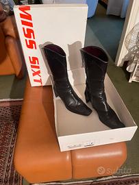 Stivali vera pelle MissSixty num37e1/2come nuovi