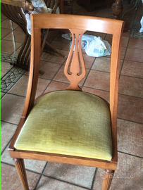 4 sedie in stile impero