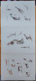 Raccolta 3 serigrafie  Andrea Sparaco