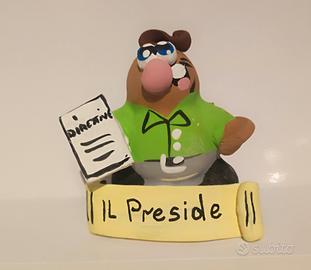 Fischietto Preside artigianale terracotta