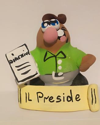 Fischietto Preside artigianale terracotta