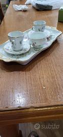 servizio da caffe' per 2 in ceramica fine bavaria.