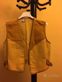 Gilet senape in panno e velluto