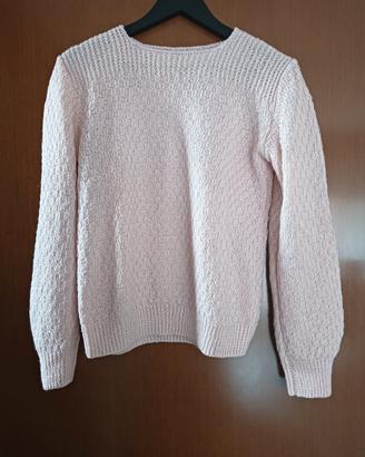 maglione rosa confetto vintage