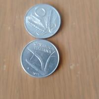 monete 10 lire spighe 