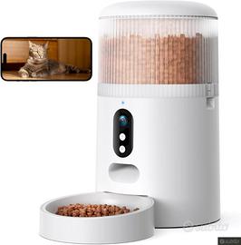 Faroro Dispenser Automatico Cibo Gatti WiFi, 3MP H