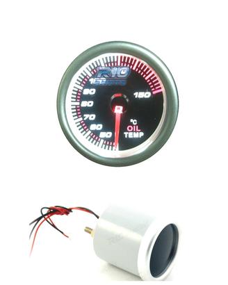 TERMOMETRO TEMPERATURA OLIO SFONDO NERO ILLUMINATO