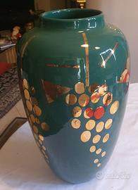 Giuliano Della Casa vaso ceramica verde oro 2016