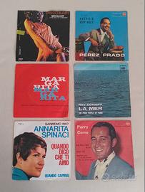 6 vinili 45 giri anni 50-70