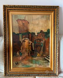 Quadro ad olio dipinto su tela