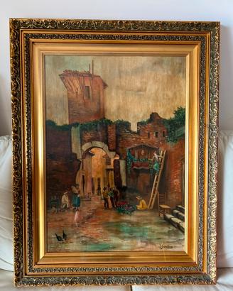 Quadro ad olio dipinto su tela