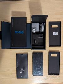 Samsung Galaxy Note 8 con scatola, penna e cover