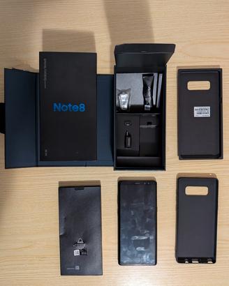 Samsung Galaxy Note 8 con scatola, penna e cover