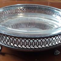 PORTA TEGLIA VINTAGE PLACCATO ARGENTO