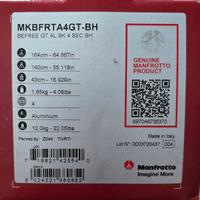 Manfrotto MKBFRTA4GT-BH treppiede per fotocamere